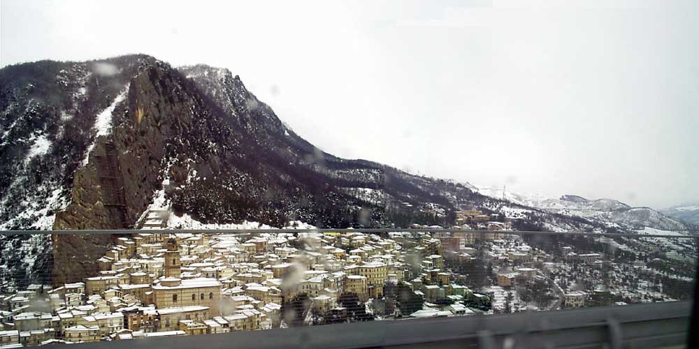 Villa S. Maria sotto la neve è uno spettacolo poco frequente.