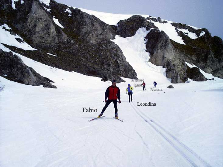 In scioltezza, arriva Fabio. Speriamo che la neve non segua il suo esempio.