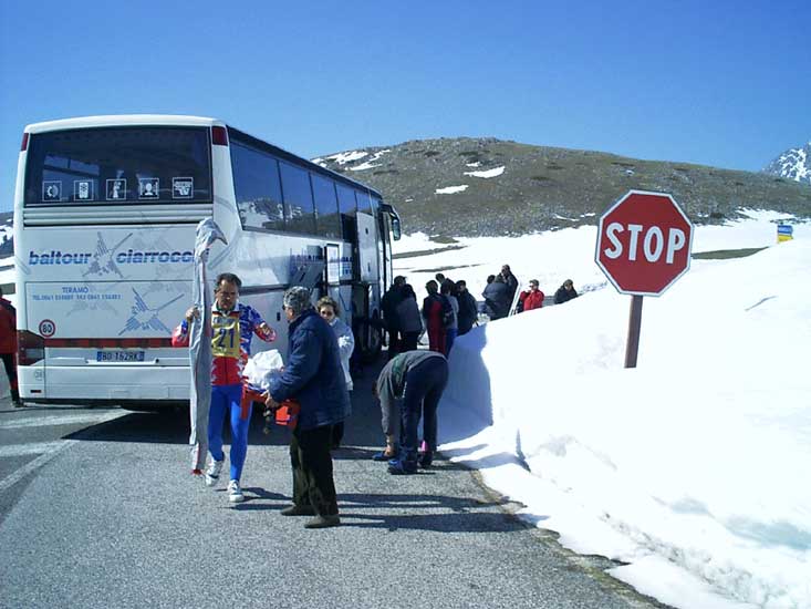 Gli atleti sono arrivati